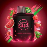 WEEKEND WATERMELON ICED LEVEL X BOOST PODS Power through your weekend adventures with marvelous bites of fresh watermelon! Experience heightened vaping satisfaction with the Level X Boost Flavour Beast Pods, expertly engineered to offer an unmatched hybrid vaping encounter.